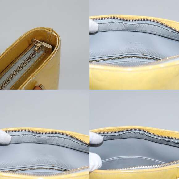 LOUIS VUITTON Monogram Vernis Houston Hand Bag Gris M91053 - Picture 11 of 13